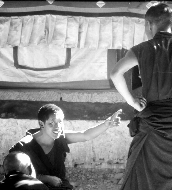 Monks arguing in Lhasa