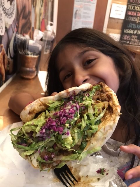 A New York City Late Night Papa-Daughter Outing for Indian-Latino Tacos at Taco Mahal!