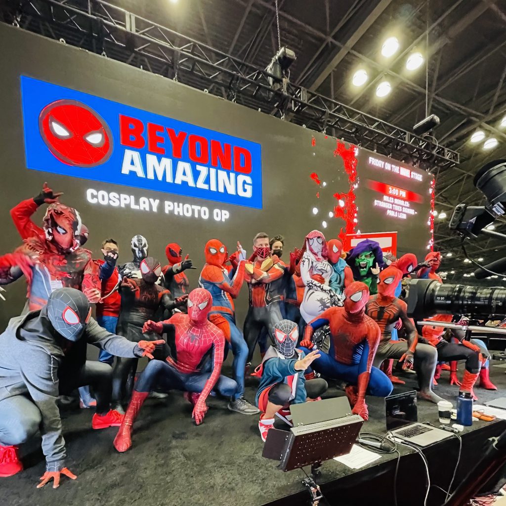 Spider-Men infestation at NY Comic Con