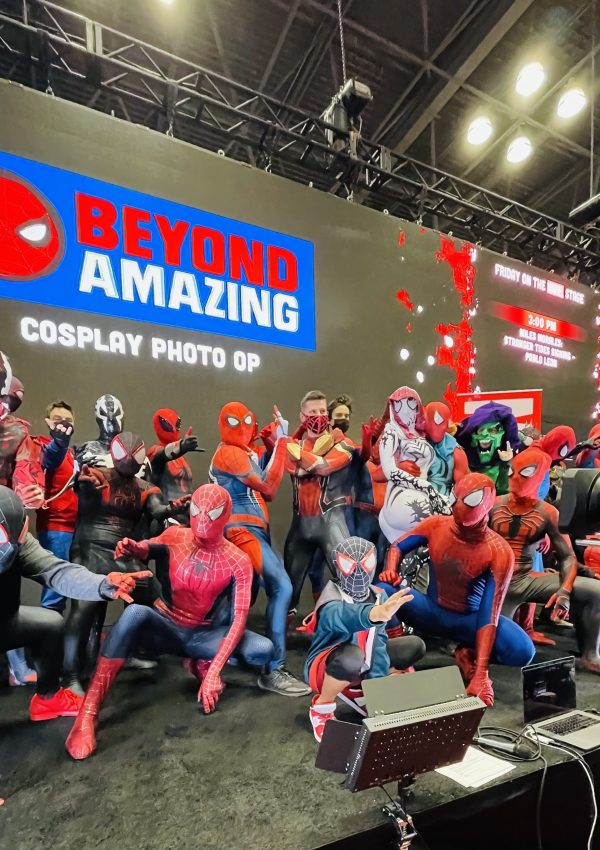 An abundance of Spideys at NYC Comic Con.